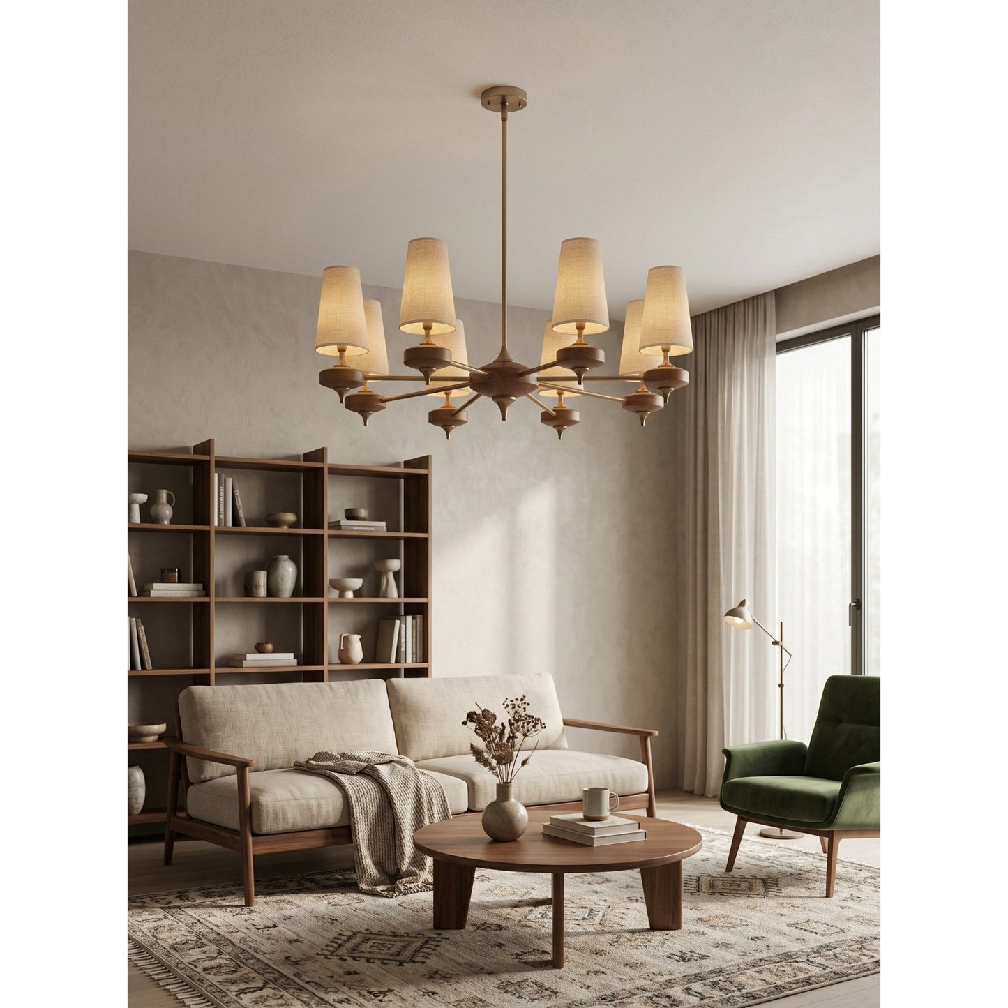 Orlan Shade Chandelier - Elegant Design with Adjustable Brightness