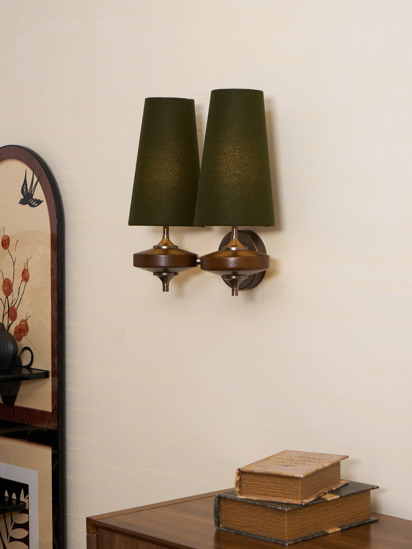 Orlan Twin Shade Wall Sconce - Adjustable Light Direction & Modern Des