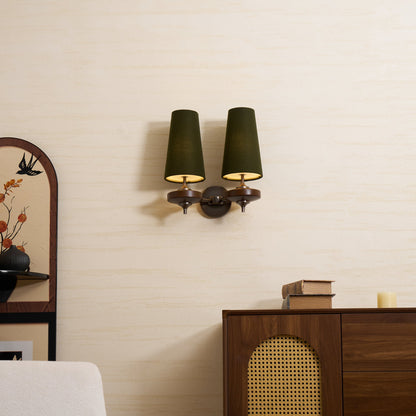Orlan Twin Shade Wall Sconce - Adjustable Light Direction & Modern Des