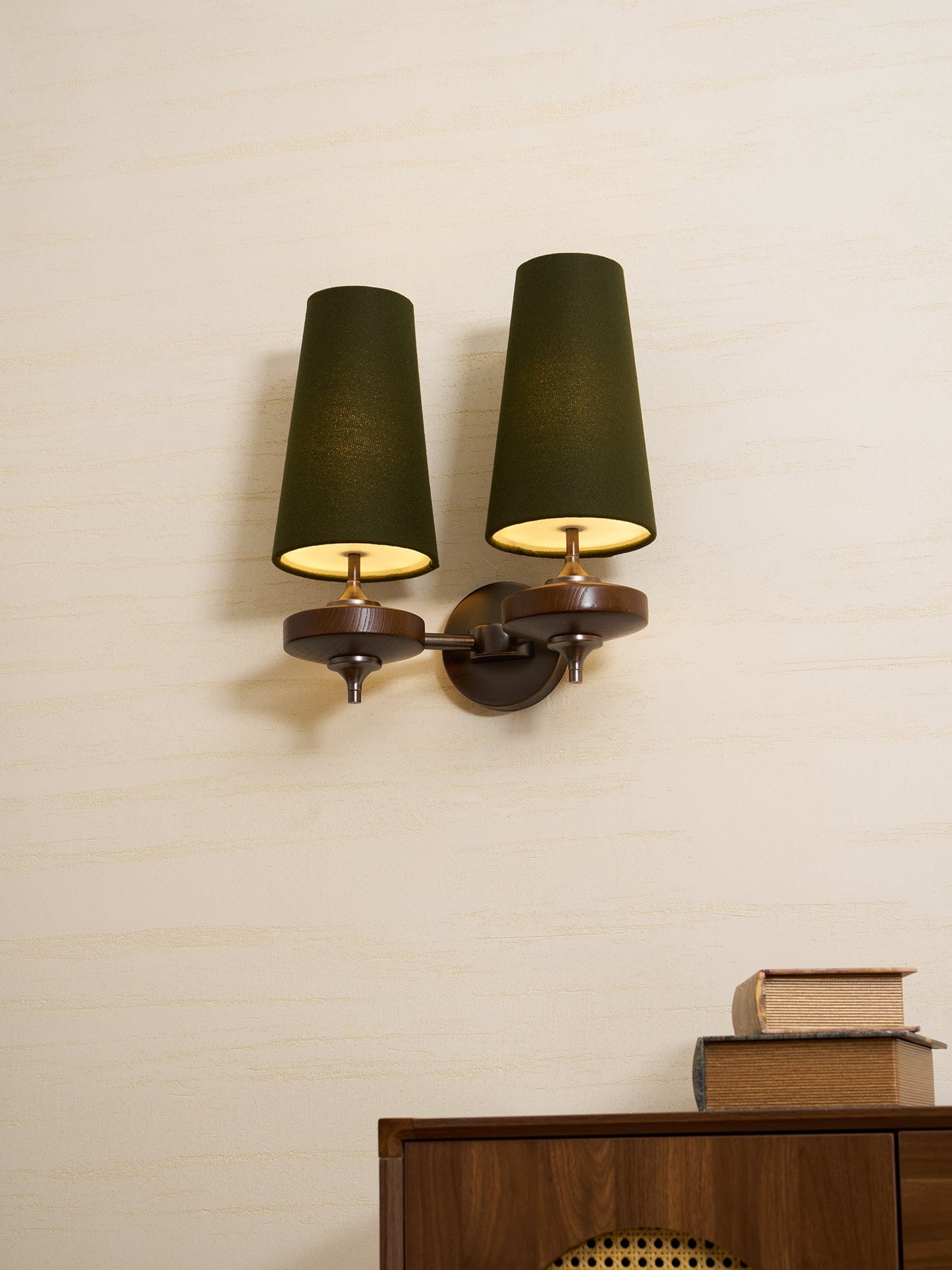 Orlan Twin Shade Wall Sconce - Adjustable Light Direction & Modern Des