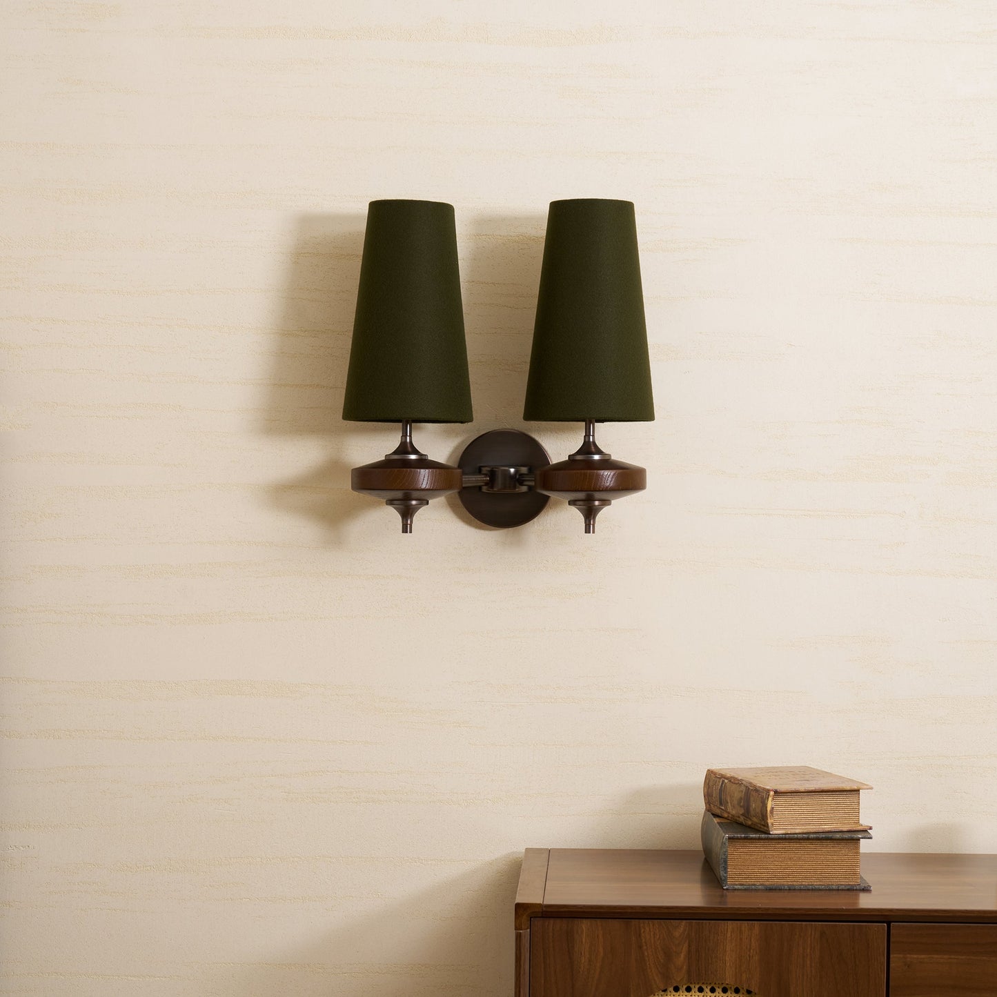 Orlan Twin Shade Wall Sconce - Adjustable Light Direction & Modern Des