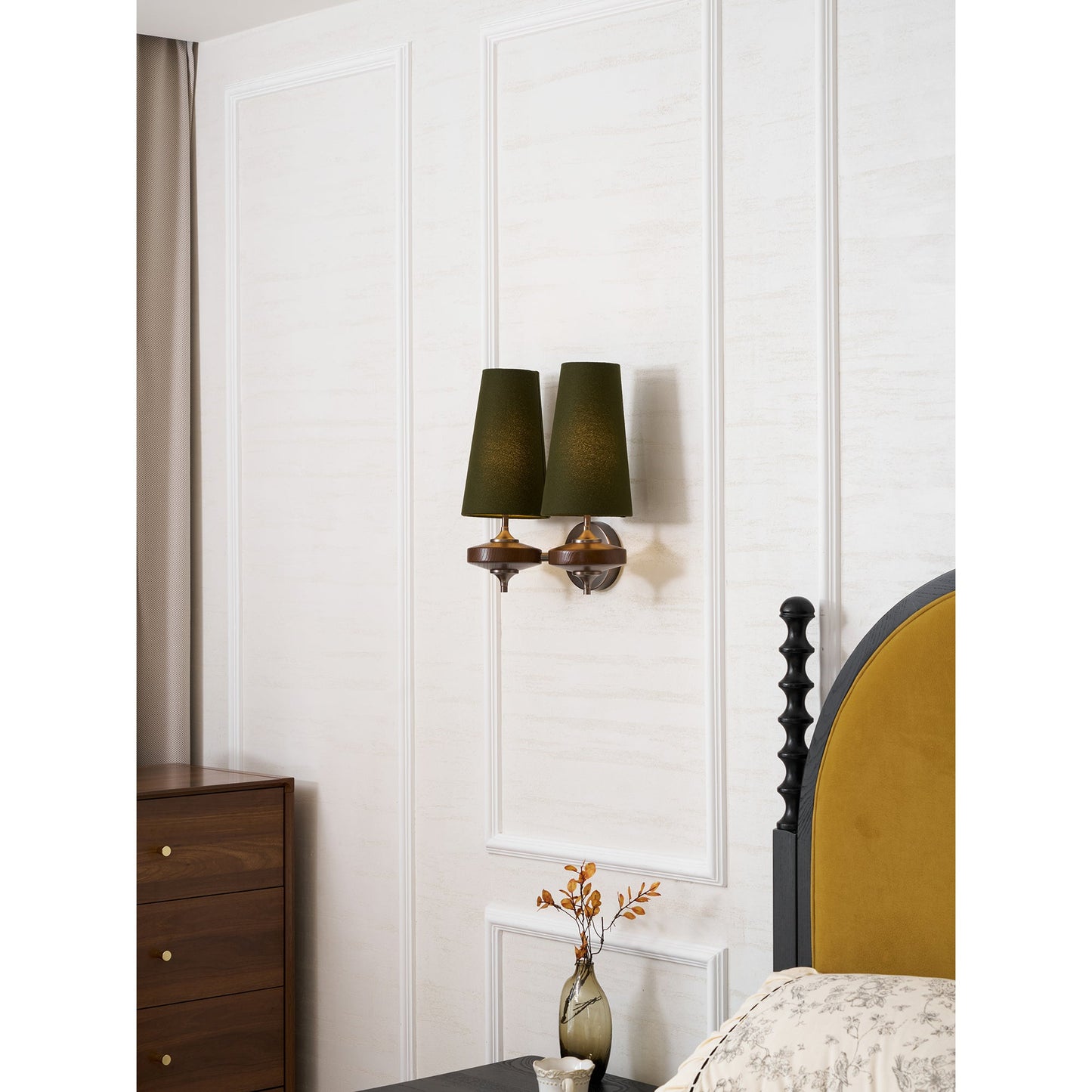 Orlan Twin Shade Wall Sconce - Adjustable Light Direction & Modern Des