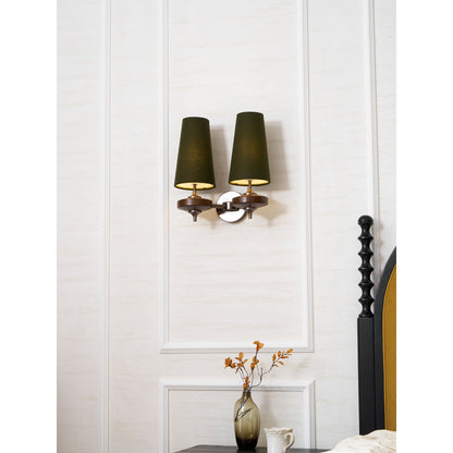 Orlan Twin Shade Wall Sconce - Adjustable Light Direction & Modern Des