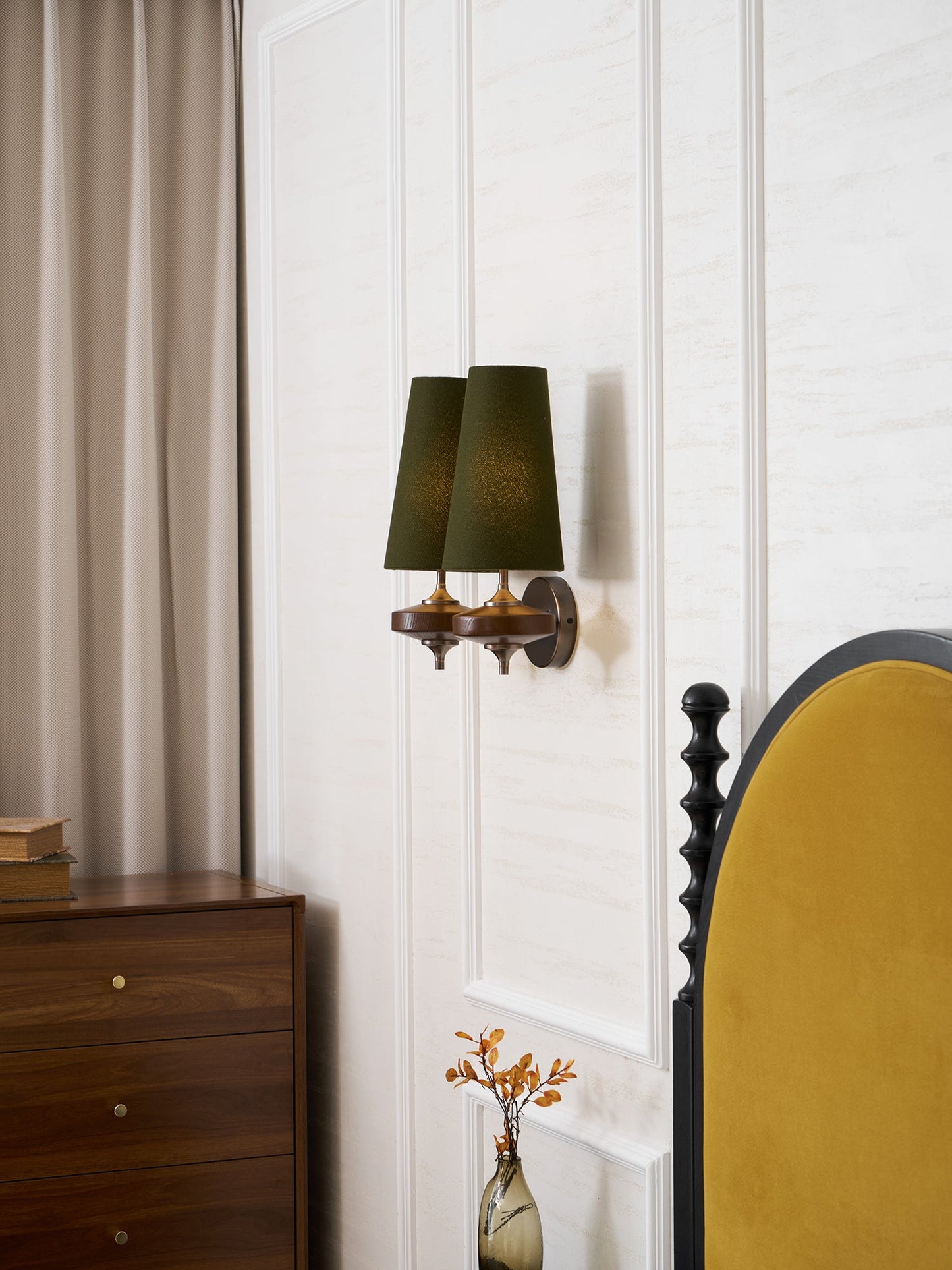 Orlan Twin Shade Wall Sconce - Adjustable Light Direction & Modern Des