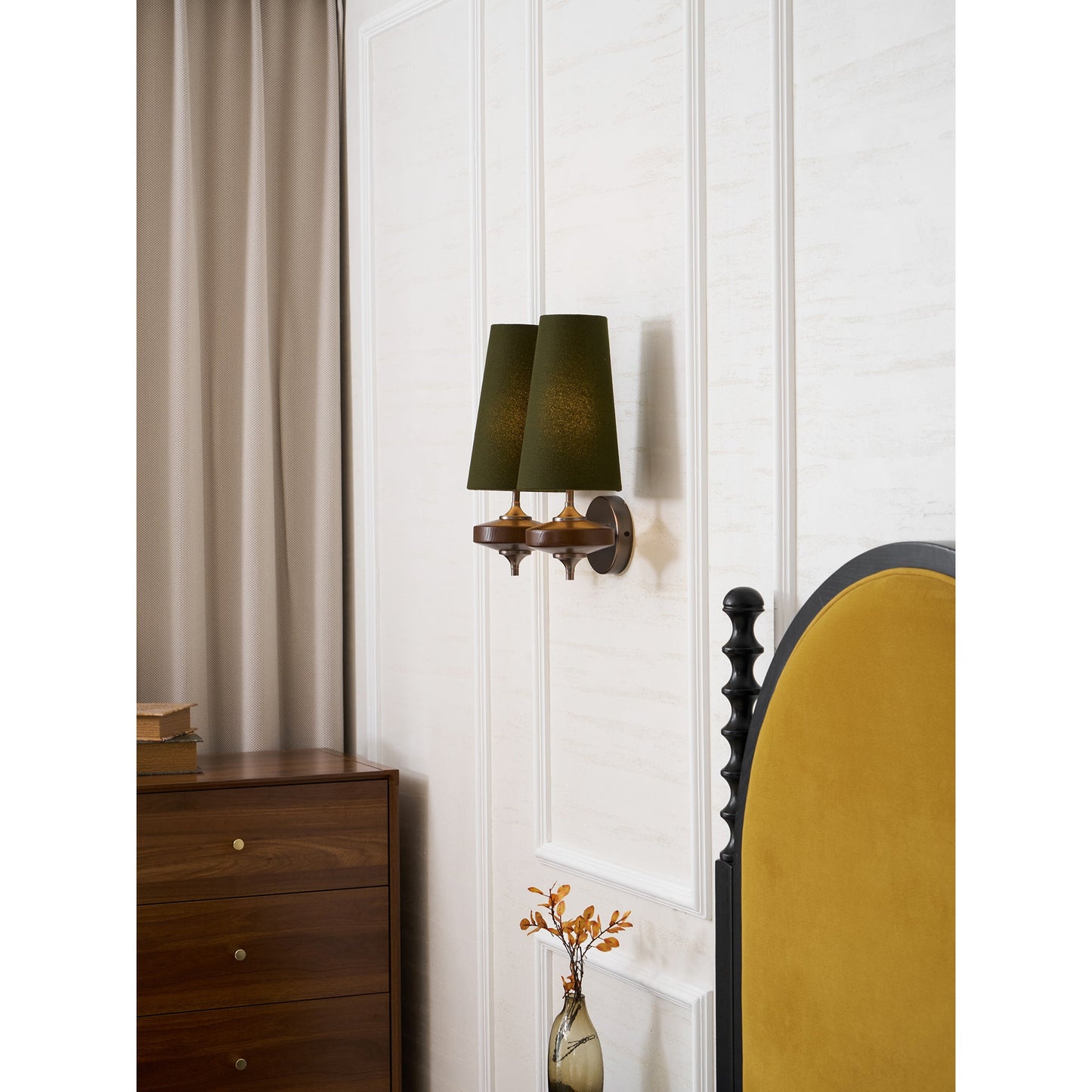 Orlan Twin Shade Wall Sconce - Adjustable Light Direction & Modern Des