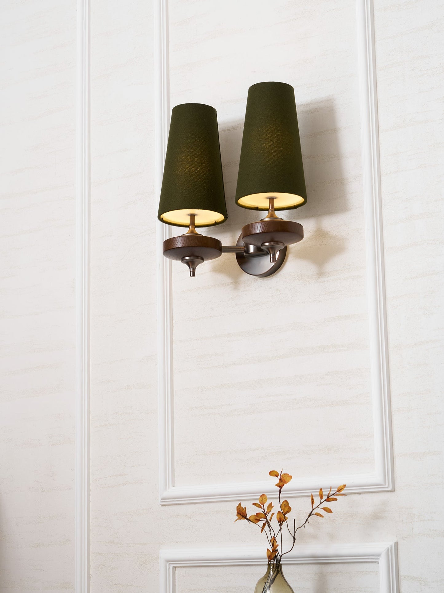 Orlan Twin Shade Wall Sconce - Adjustable Light Direction & Modern Des