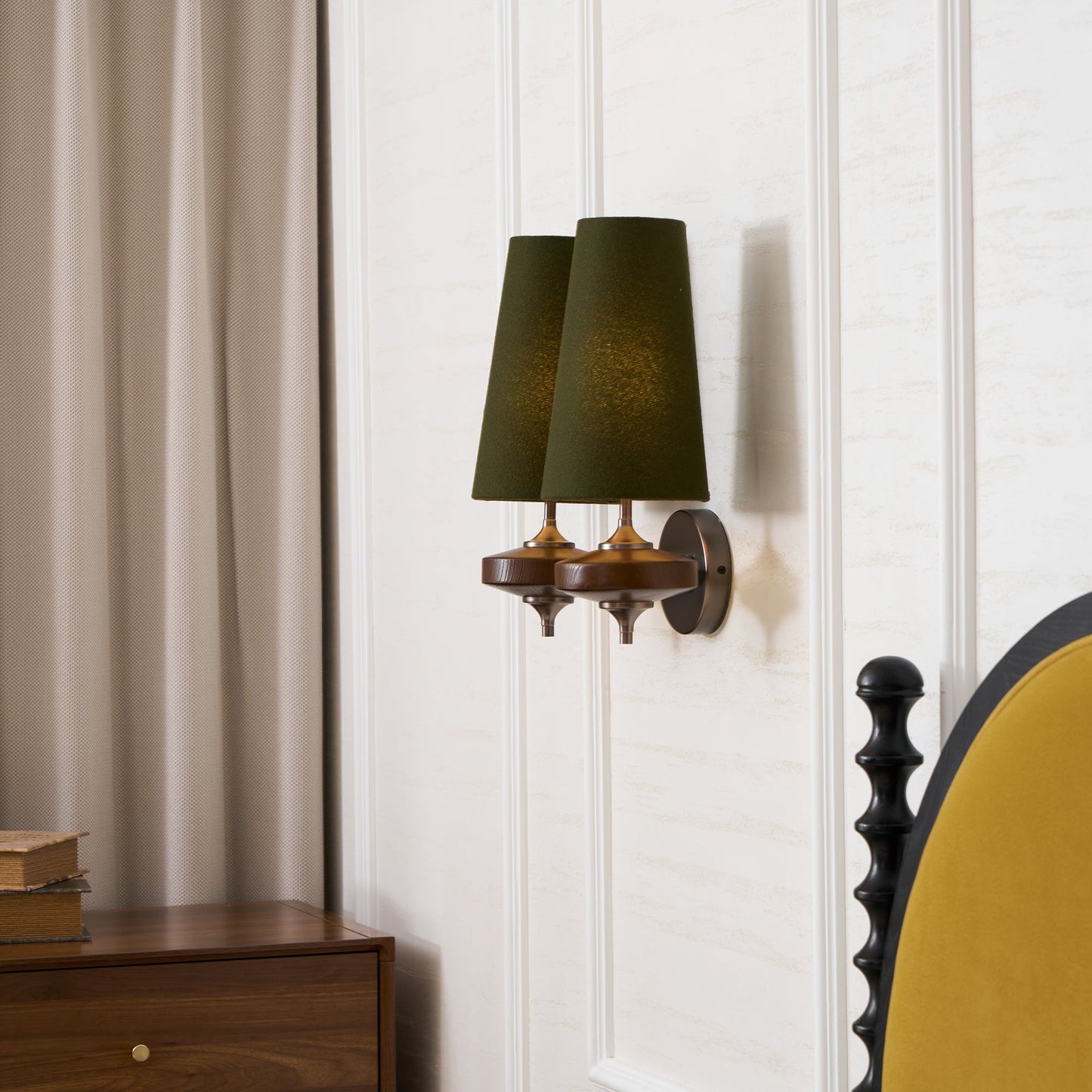 Orlan Twin Shade Wall Sconce - Adjustable Light Direction & Modern Des