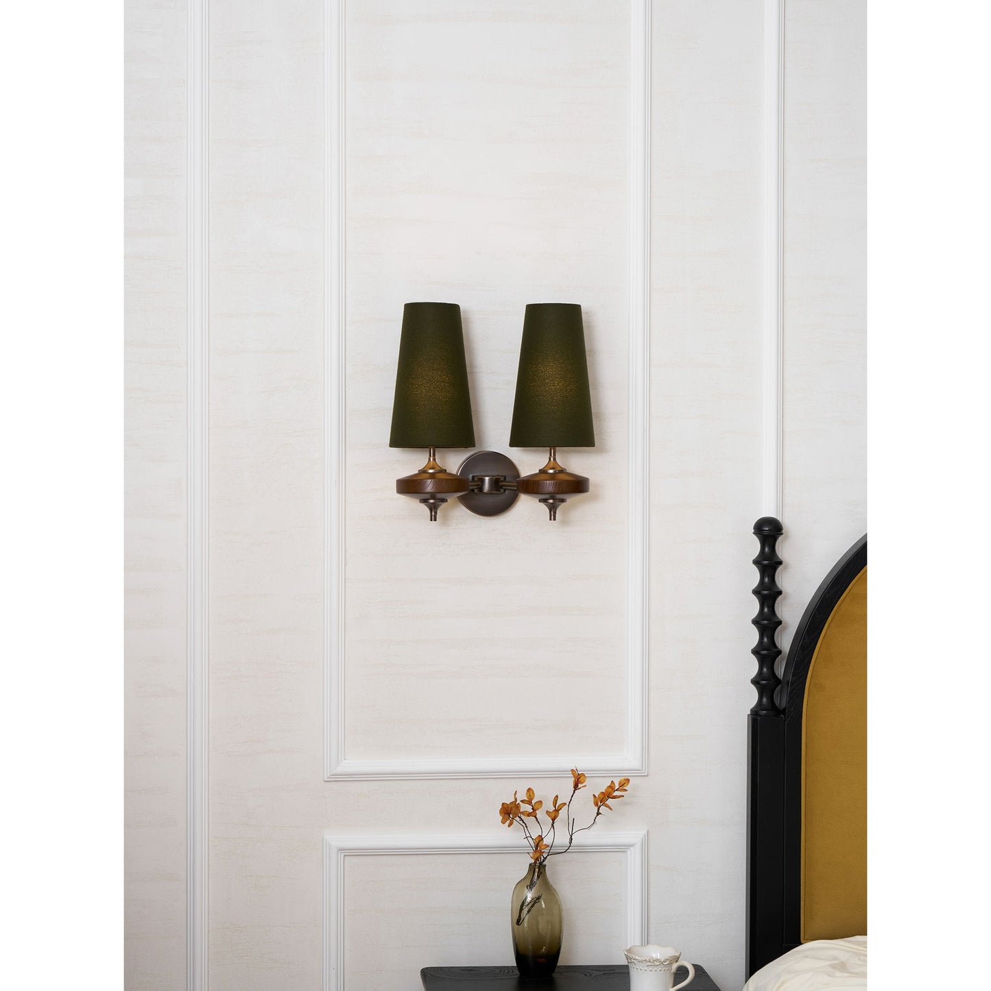 Orlan Twin Shade Wall Sconce - Adjustable Light Direction & Modern Des