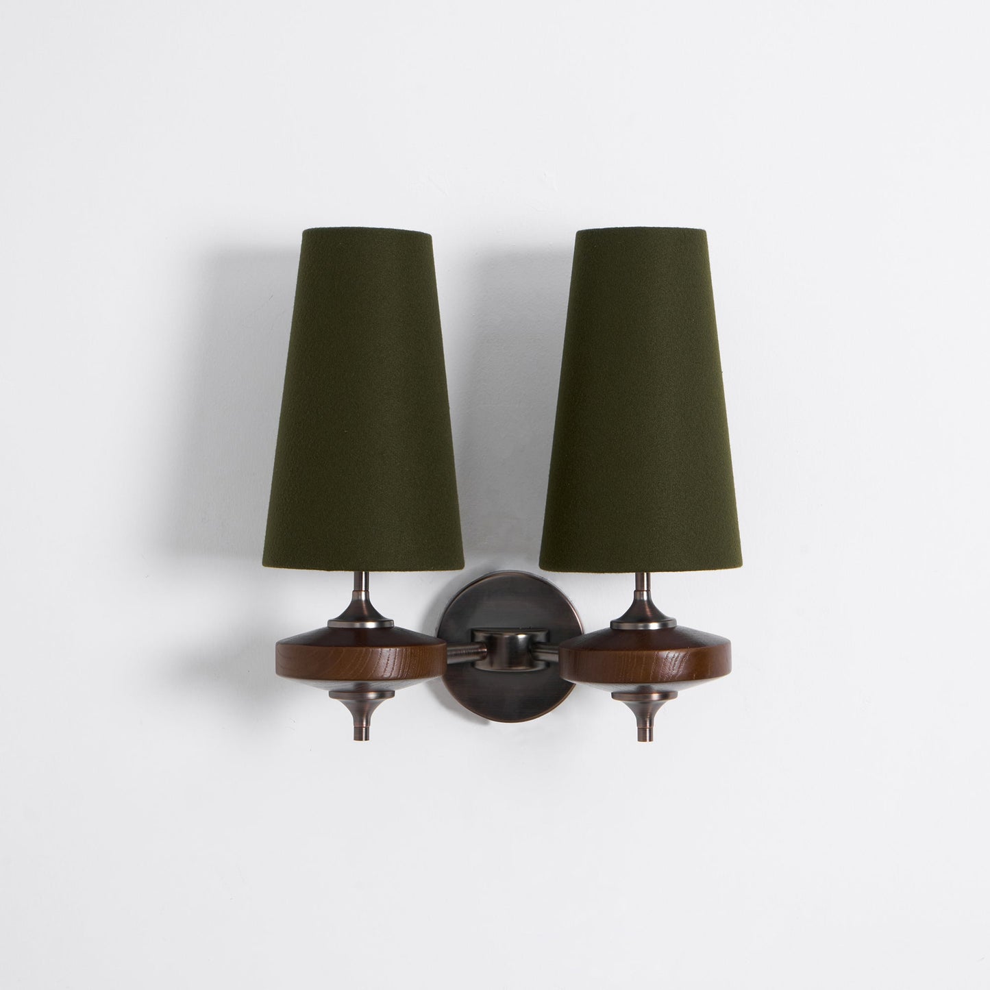 Orlan Twin Shade Wall Sconce - Adjustable Light Direction & Modern Des