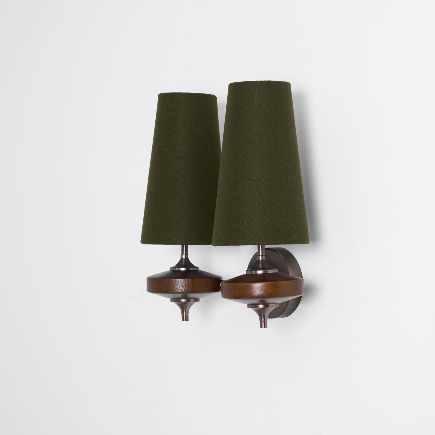 Orlan Twin Shade Wall Sconce - Adjustable Light Direction & Modern Des