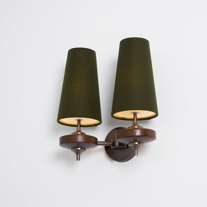 Orlan Twin Shade Wall Sconce - Adjustable Light Direction & Modern Des