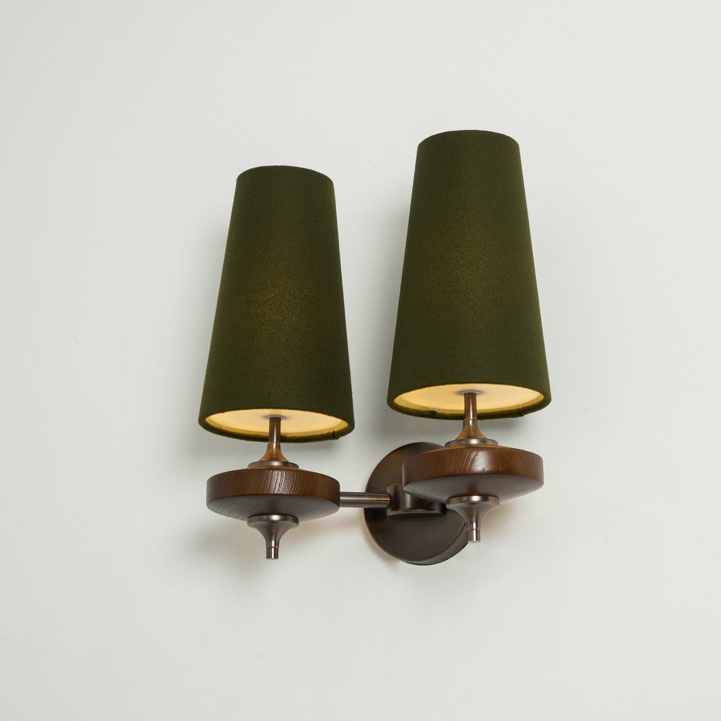 Orlan Twin Shade Wall Sconce - Adjustable Light Direction & Modern Des