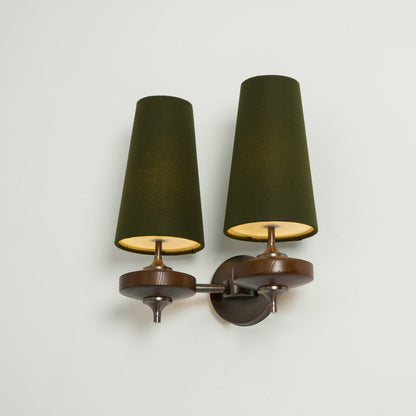 Orlan Twin Shade Wall Sconce - Adjustable Light Direction & Modern Des