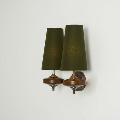 Orlan Twin Shade Wall Sconce - Adjustable Light Direction & Modern Des