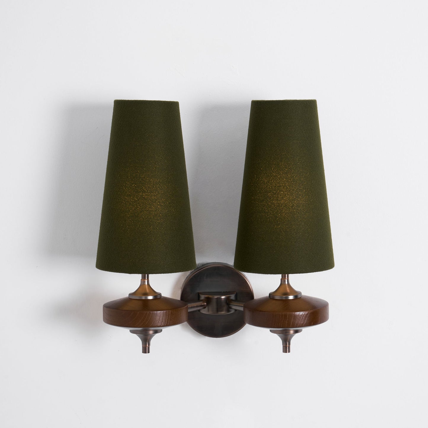 Orlan Twin Shade Wall Sconce - Adjustable Light Direction & Modern Des