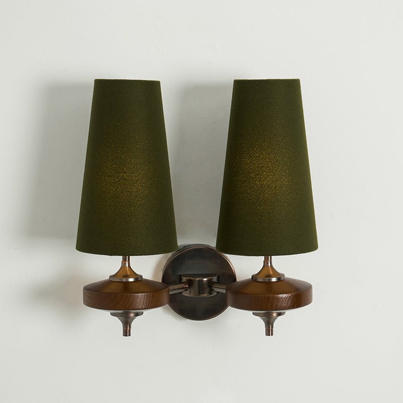 Orlan Twin Shade Wall Sconce - Adjustable Light Direction & Modern Des