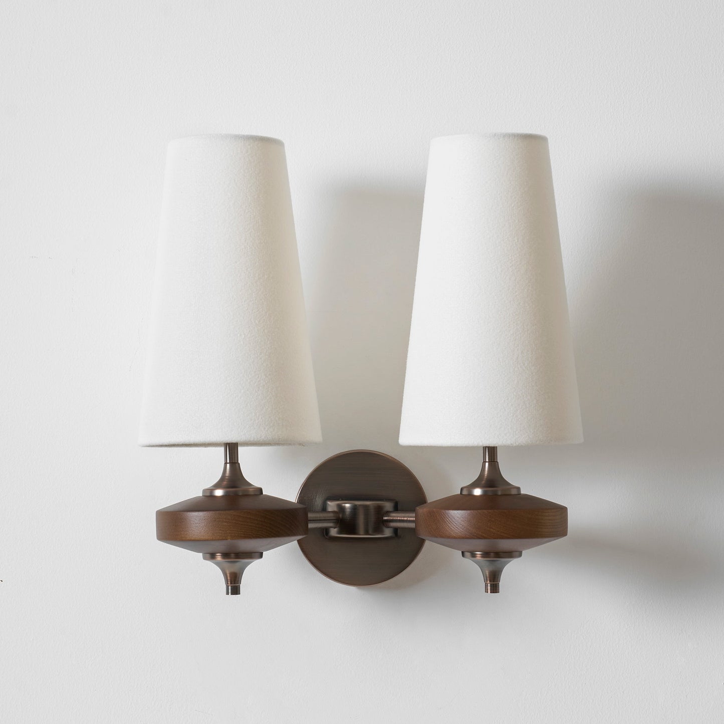 Orlan Twin Shade Wall Sconce - Adjustable Light Direction & Modern Des