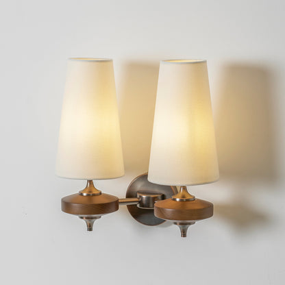 Orlan Twin Shade Wall Sconce - Adjustable Light Direction & Modern Des