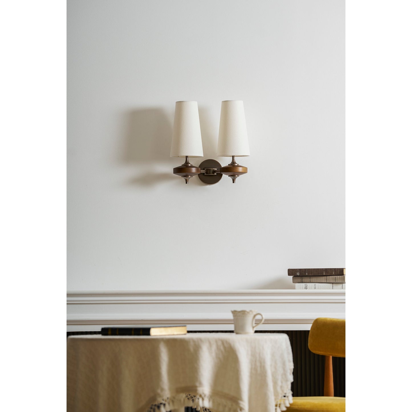 Orlan Twin Shade Wall Sconce - Adjustable Light Direction & Modern Des