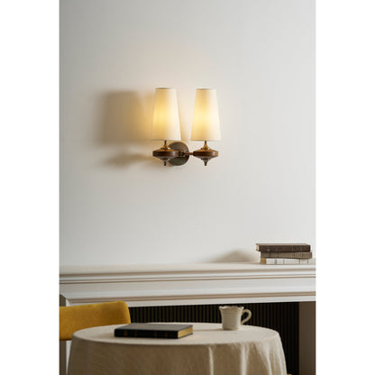 Orlan Twin Shade Wall Sconce - Adjustable Light Direction & Modern Des