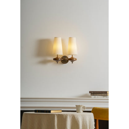 Orlan Twin Shade Wall Sconce - Adjustable Light Direction & Modern Des