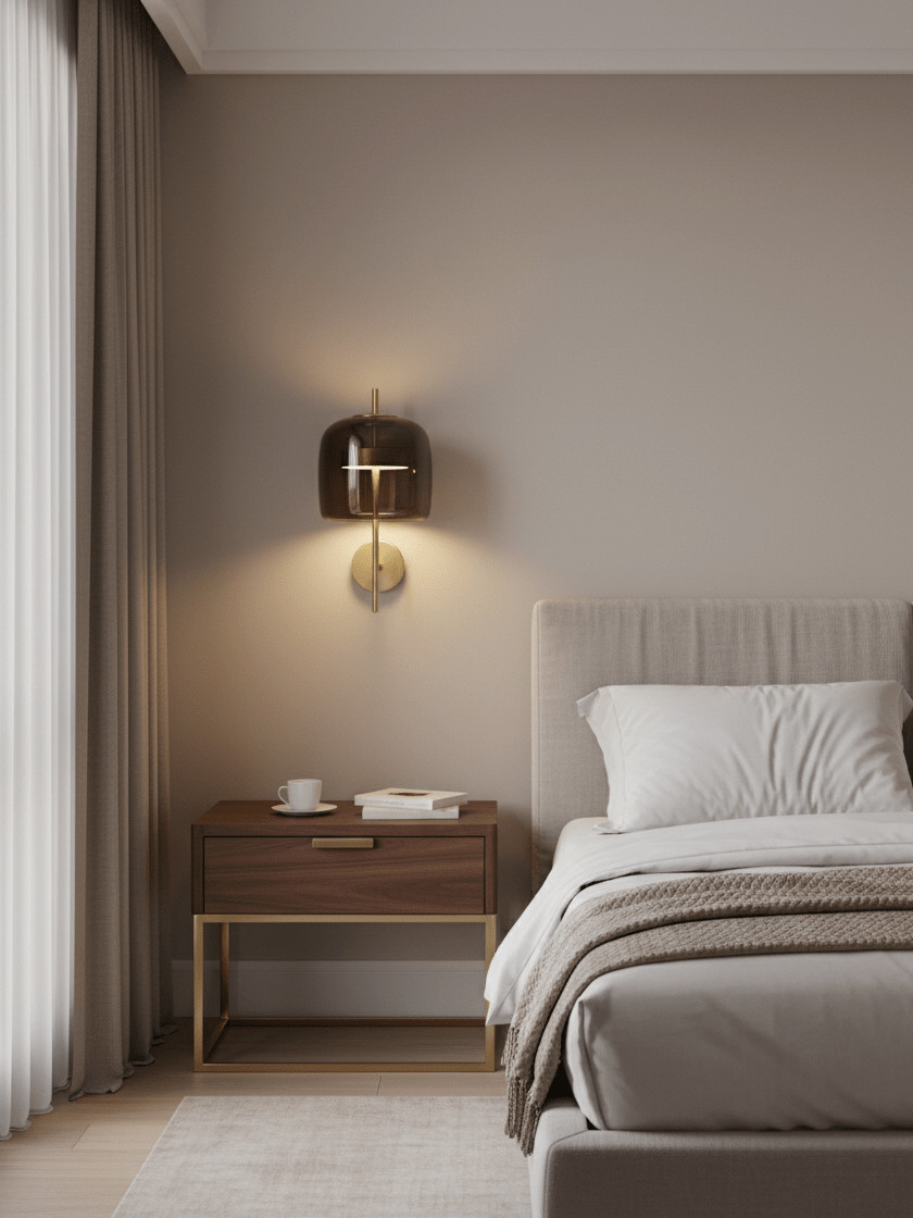 Modern Hourglass Wall Sconce - Adjustable Brightness & Elegant Design