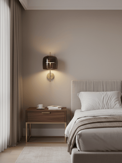 Modern Hourglass Wall Sconce - Adjustable Brightness & Elegant Design