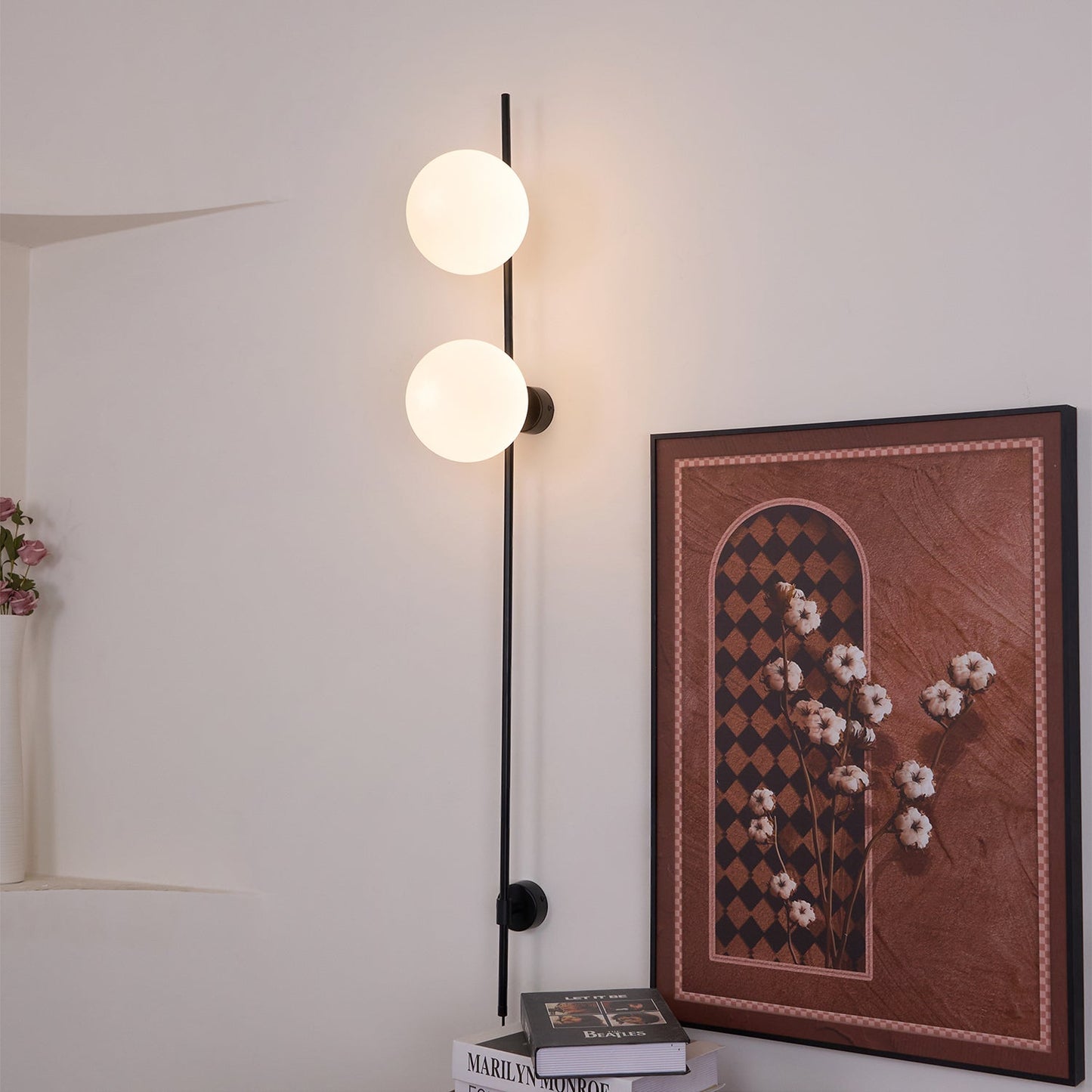 Brennware Plug-in Wall Light with Adjustable Brightness & USB Port