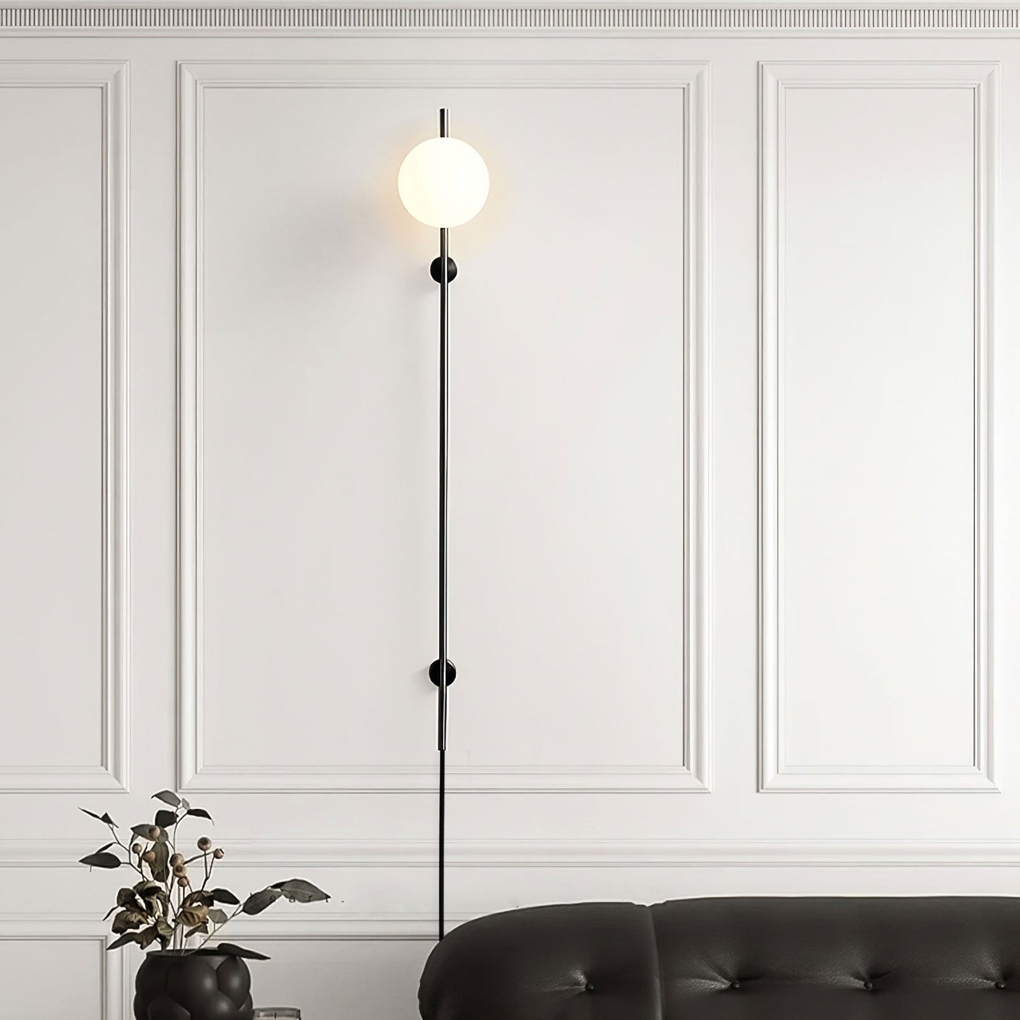 Brennware Plug-in Wall Light with Adjustable Brightness & USB Port