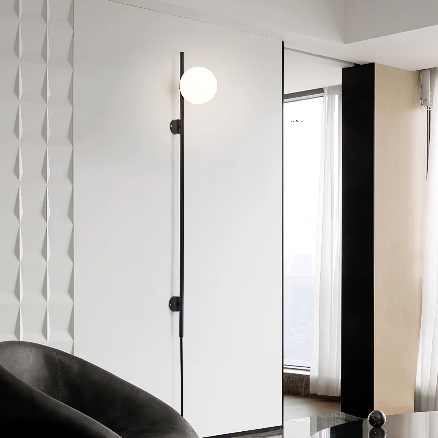 Brennware Plug-in Wall Light with Adjustable Brightness & USB Port