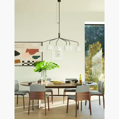 Howard Chandelier - Elegant Lighting Fixture with Adjustable Height &