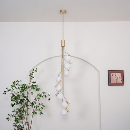 Hudson Branch Chandelier - Elegant Design with Adjustable Height & LED