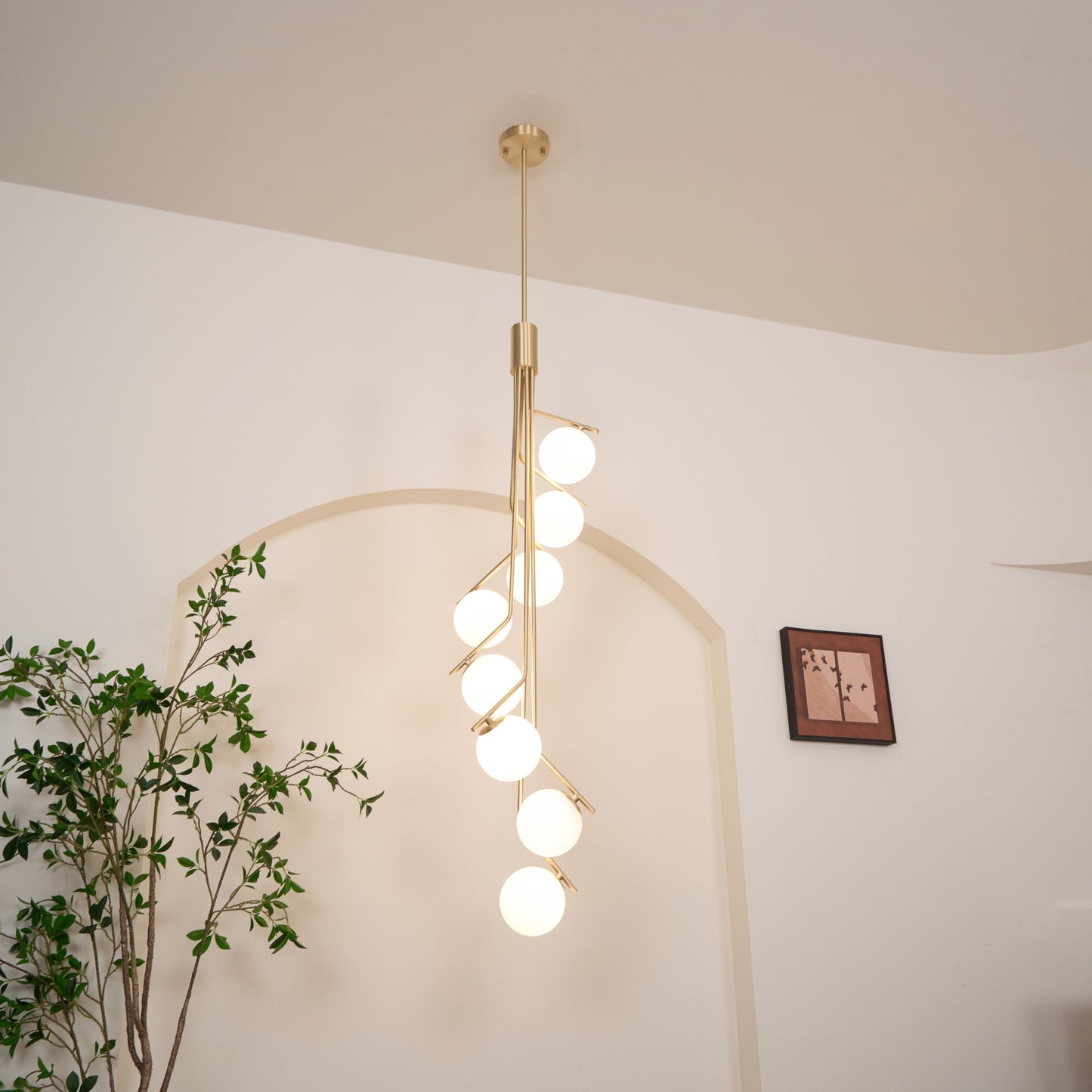 Hudson Branch Chandelier - Elegant Design with Adjustable Height & LED