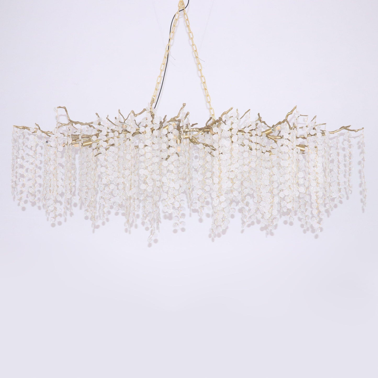 Shiro Noda Crystal Chandelier - Elegant Design with Adjustable Height