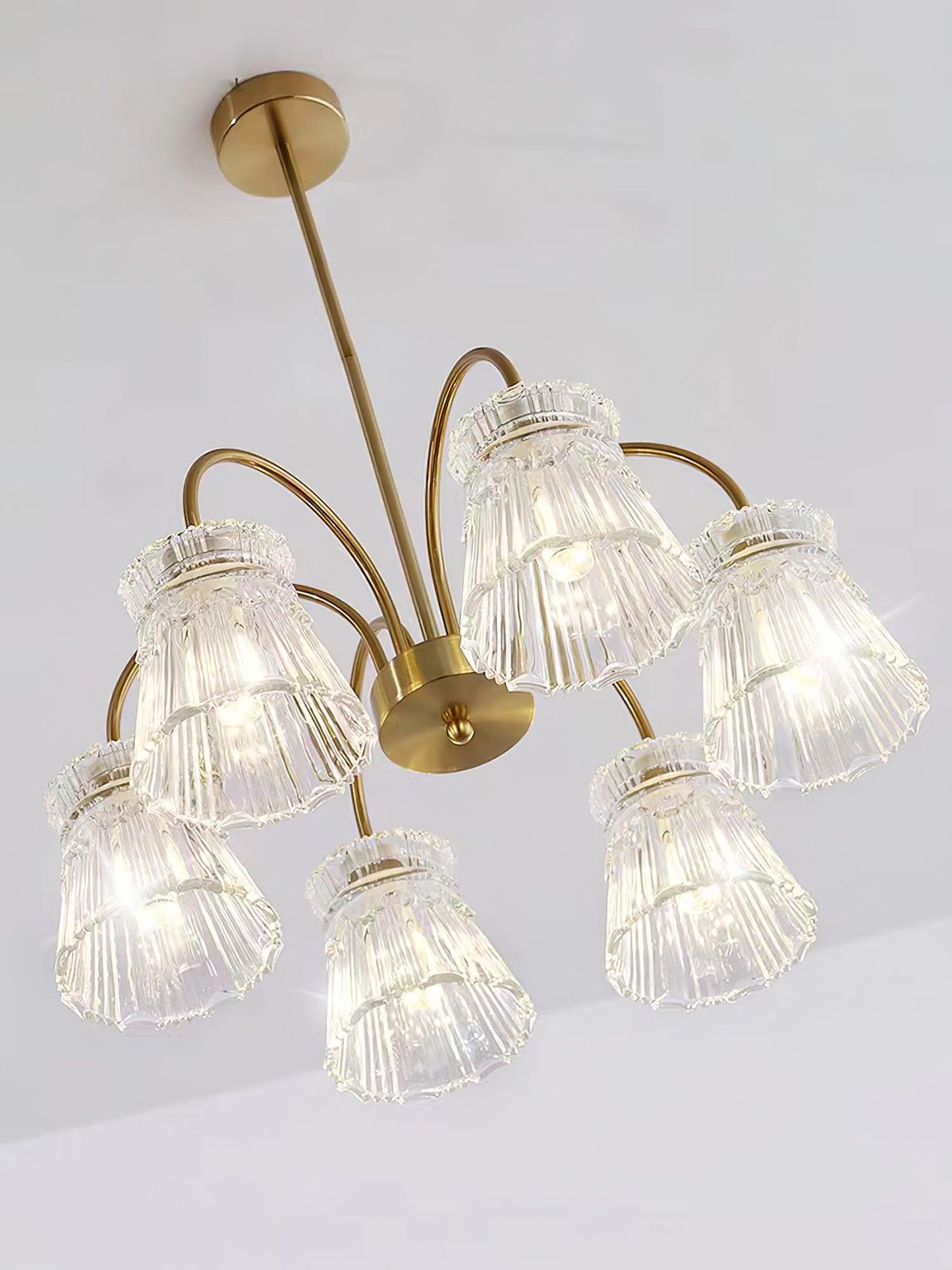 Elegant Ice Cream Crystal Chandeliers - Dimmable, Energy Efficient