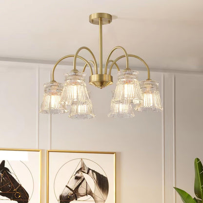 Elegant Ice Cream Crystal Chandeliers - Dimmable, Energy Efficient