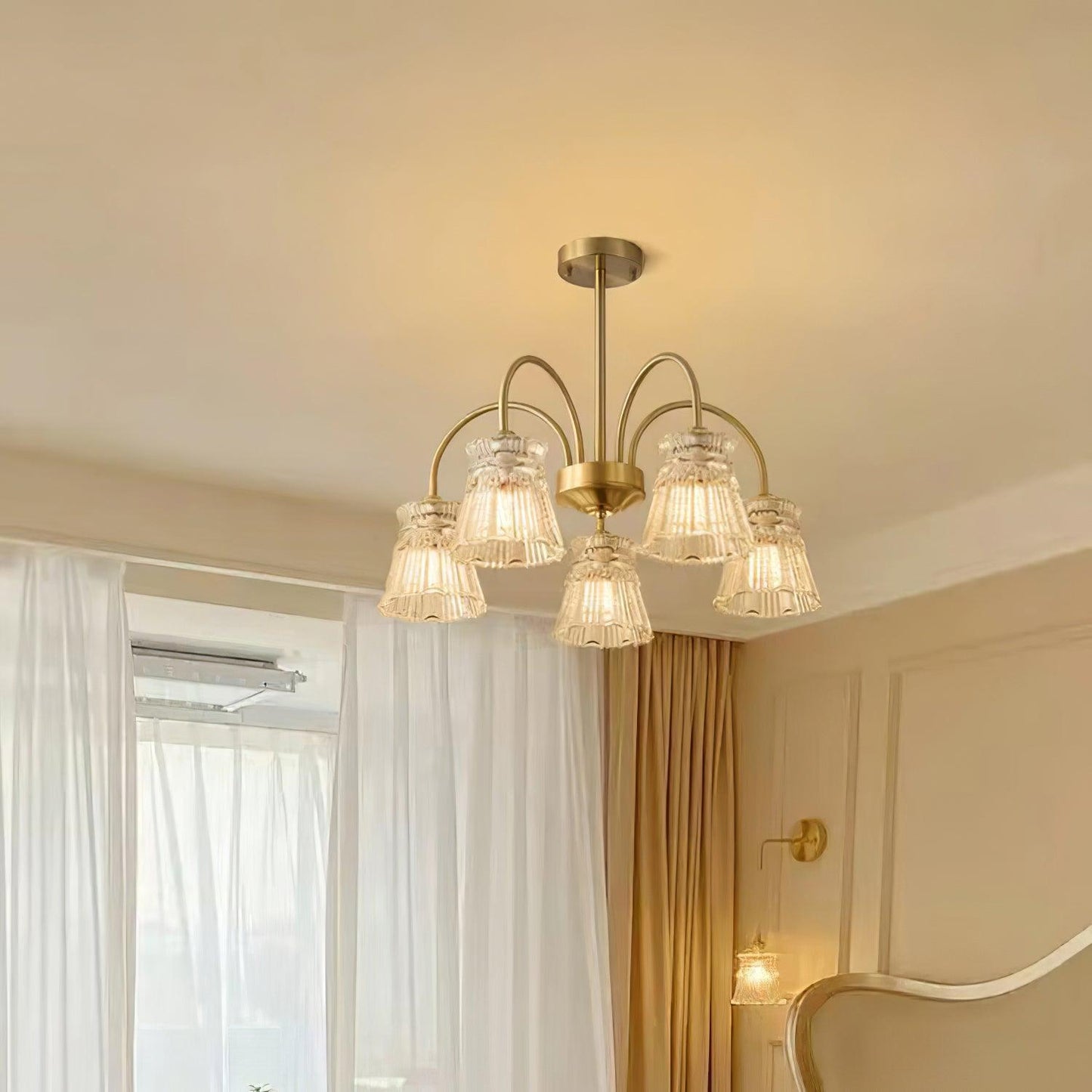 Elegant Ice Cream Crystal Chandeliers - Dimmable, Energy Efficient