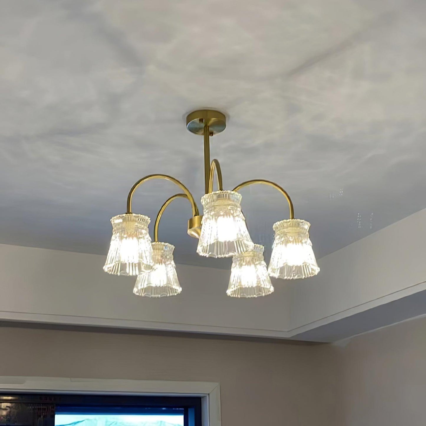 Elegant Ice Cream Crystal Chandeliers - Dimmable, Energy Efficient