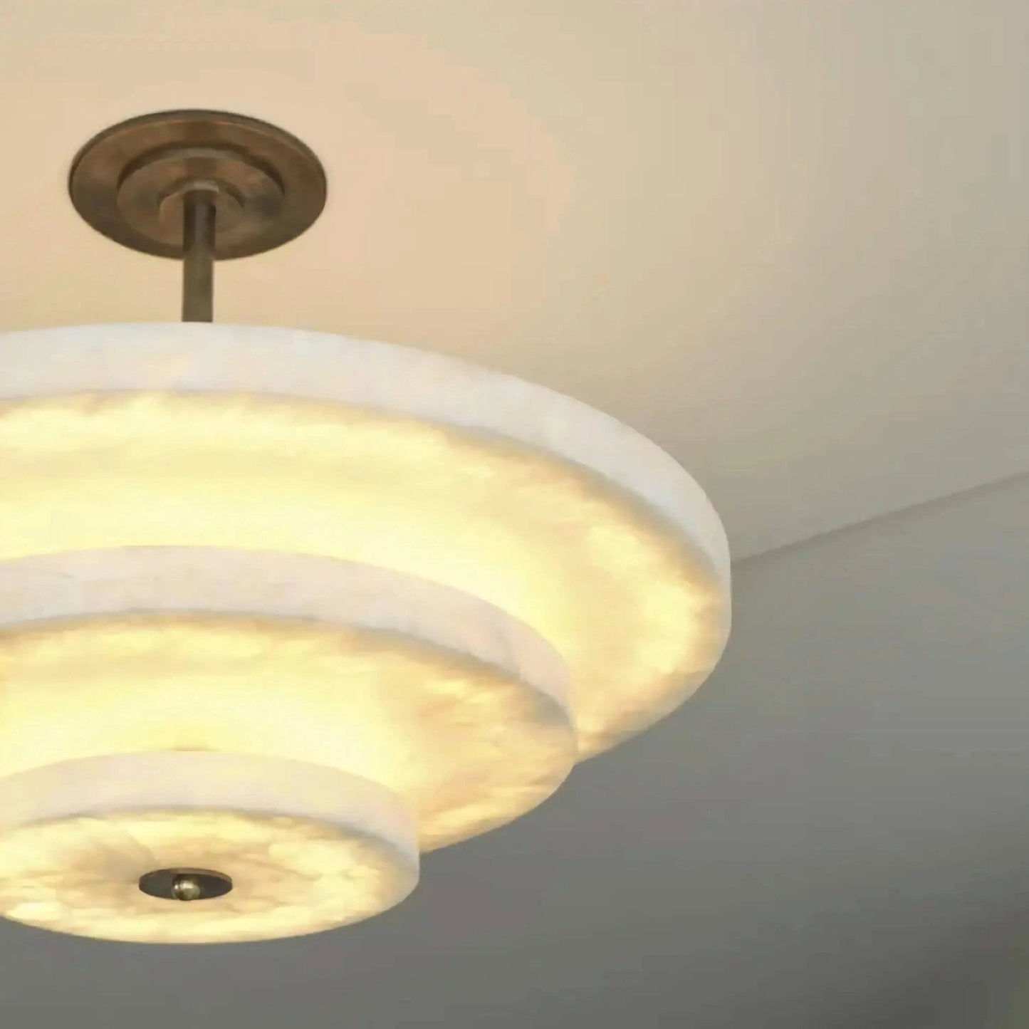 Ice Queen Alabaster Chandelier - Elegant Design, Adjustable Height