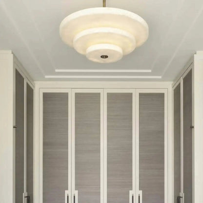 Ice Queen Alabaster Chandelier - Elegant Design, Adjustable Height