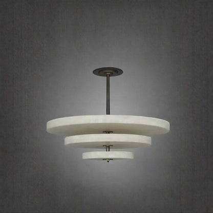Ice Queen Alabaster Chandelier - Elegant Design, Adjustable Height