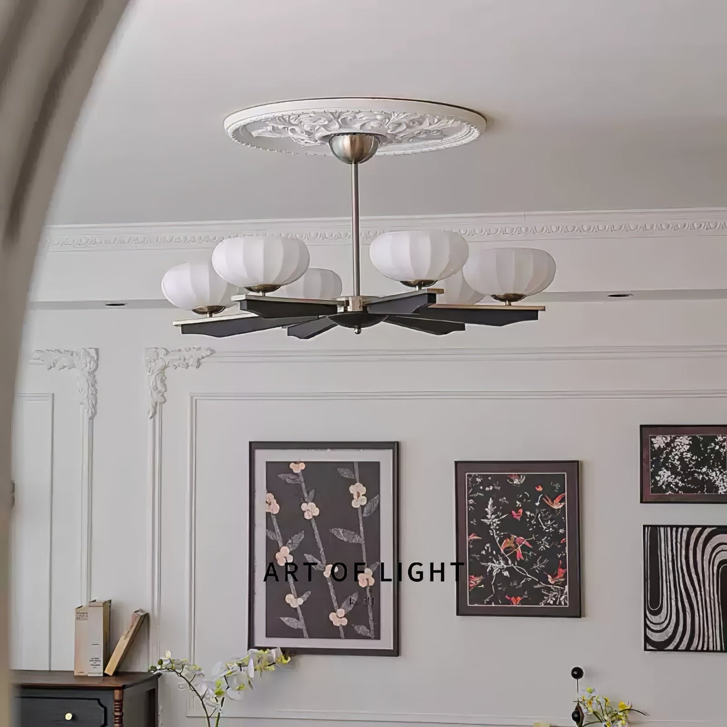 Imperium Chandelier - Elegant Lighting Fixture with Adjustable Height