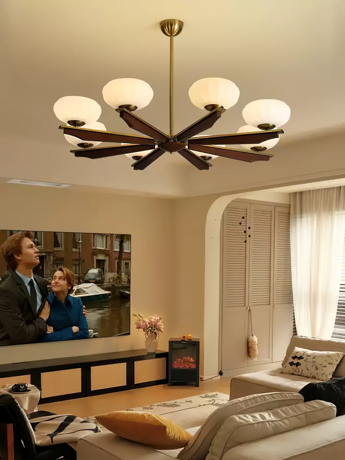 Imperium Chandelier - Elegant Lighting Fixture with Adjustable Height