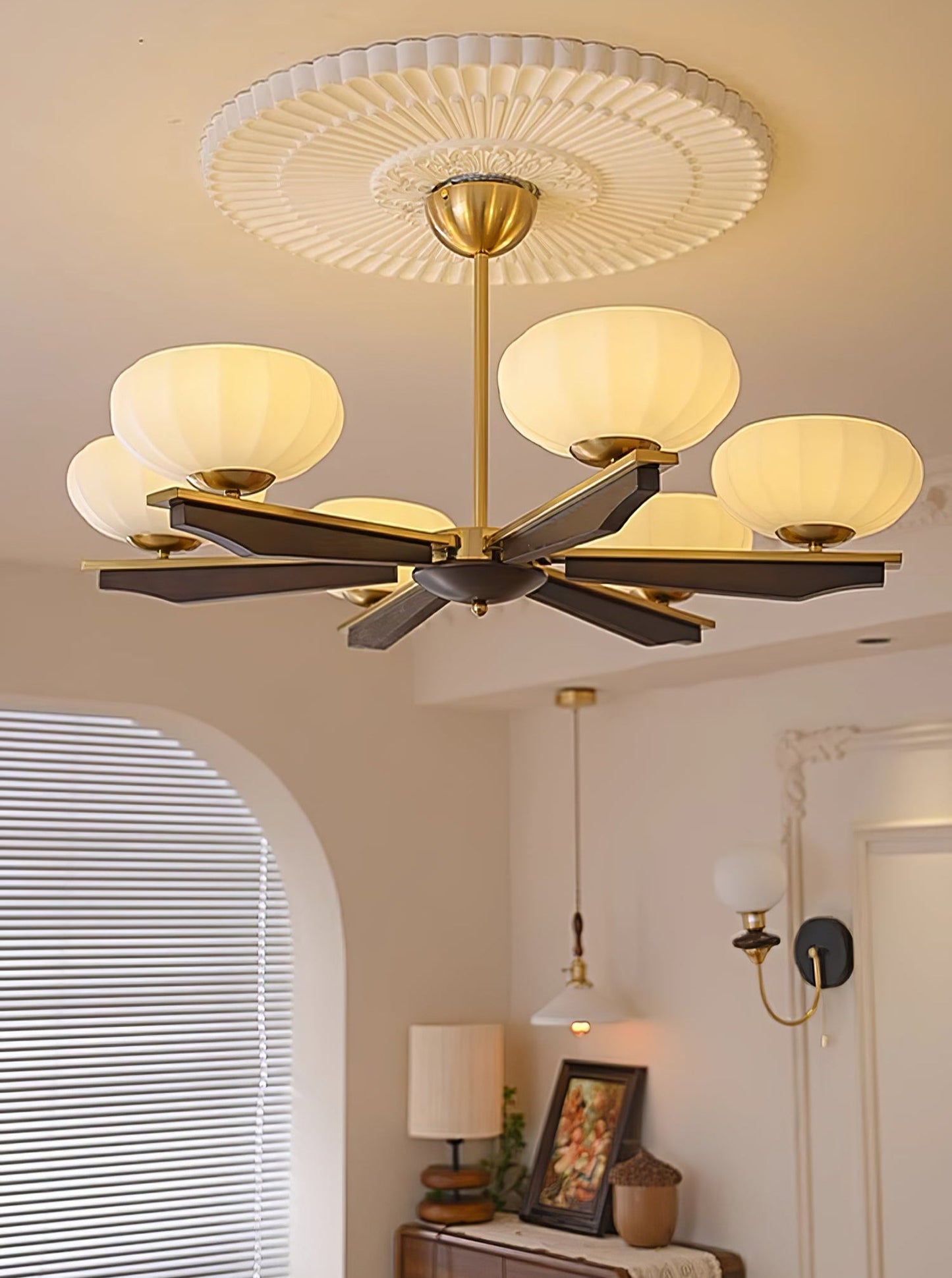 Imperium Chandelier - Elegant Lighting Fixture with Adjustable Height
