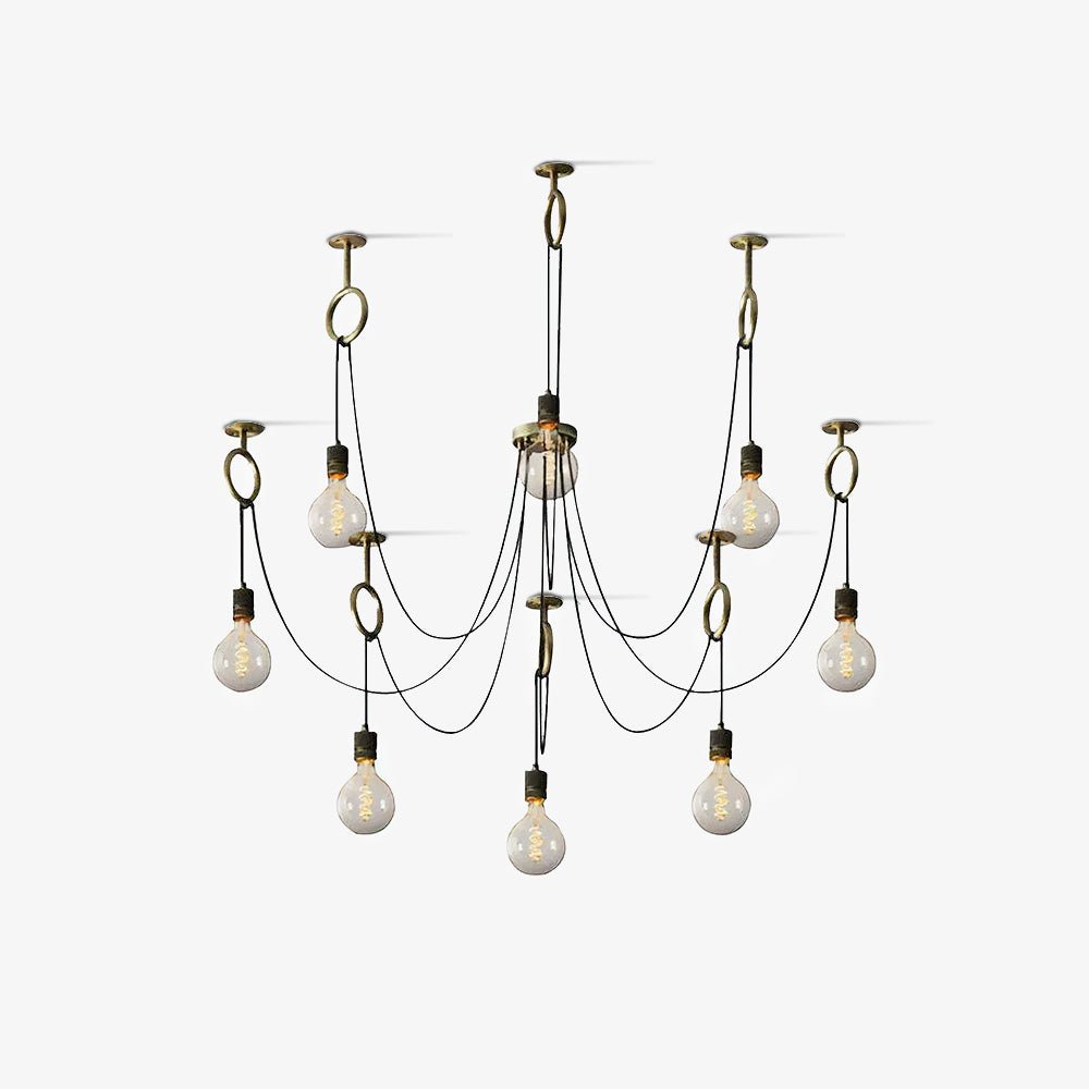 Professional Industrial Spider Chandelier with Adjustable Arms & LED L