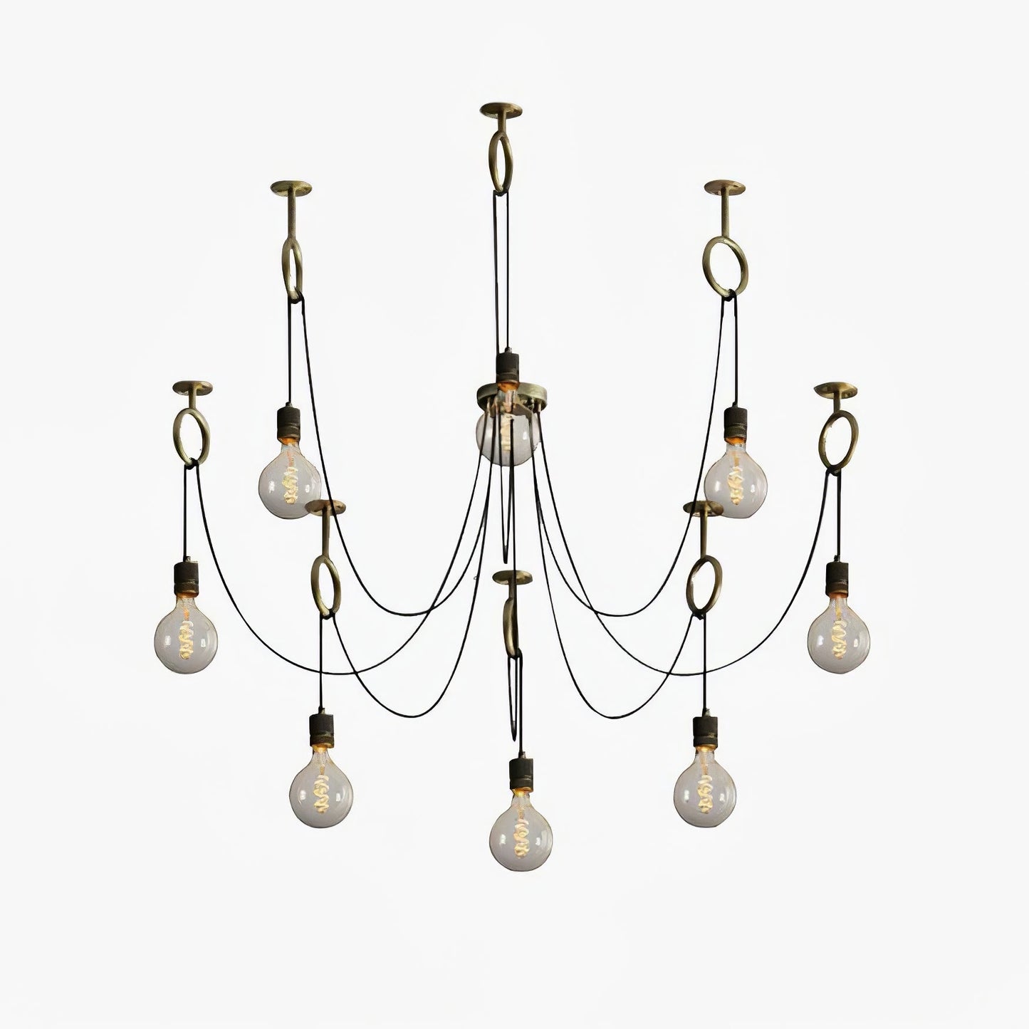Professional Industrial Spider Chandelier with Adjustable Arms & LED L
