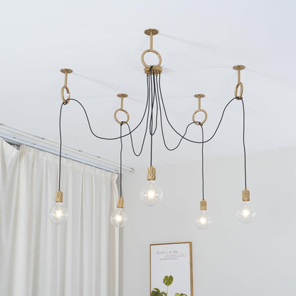 Professional Industrial Spider Chandelier with Adjustable Arms & LED L