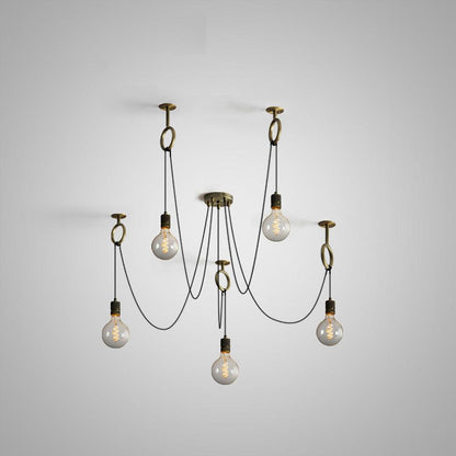 Professional Industrial Spider Chandelier with Adjustable Arms & LED L