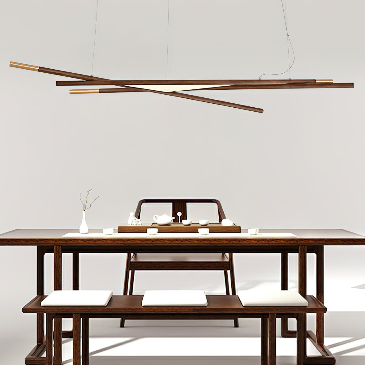 Intersect Chandelier - Modern Design with Adjustable Height & LED Ligh