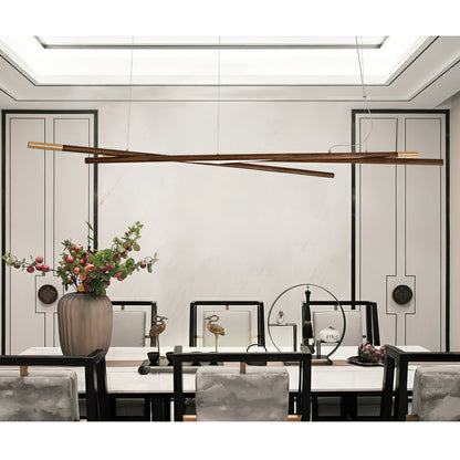 Intersect Chandelier - Modern Design with Adjustable Height & LED Ligh